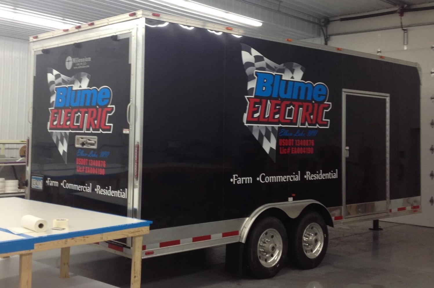 Blume Electric Trailer Decals